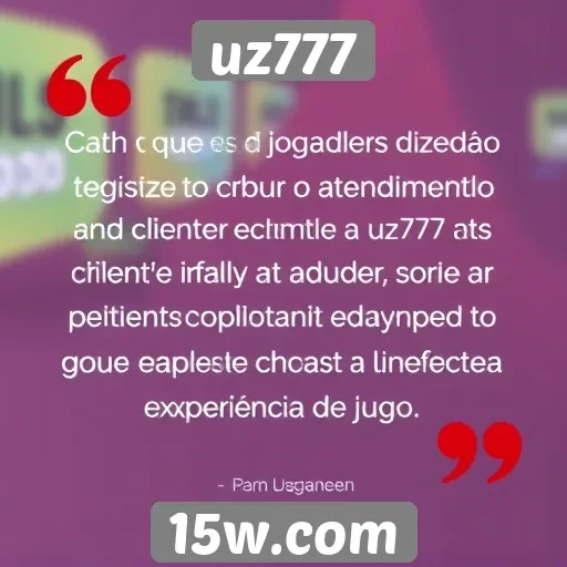 Opiniões de jogadores sobre o atendimento ao cliente no uz777
